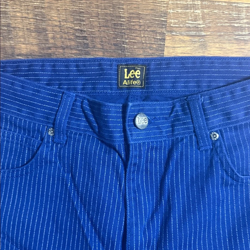 ALIFE x Lee Limited Edition Pinstripe Jeans Blue/White 32x32 Rare